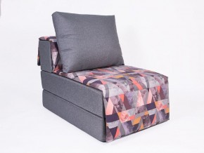 Кресло-кровать бескаркасное Харви (серый-сноу манго) в Нягани - nyagan.ok-mebel.com | фото