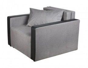 Кресло-кровать Милена с подлокотниками (серый) Велюр в Нягани - nyagan.ok-mebel.com | фото 1