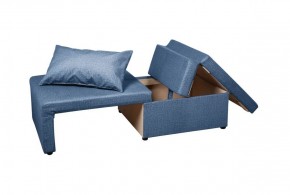 Кресло-кровать Милена (синий) Велюр в Нягани - nyagan.ok-mebel.com | фото 3