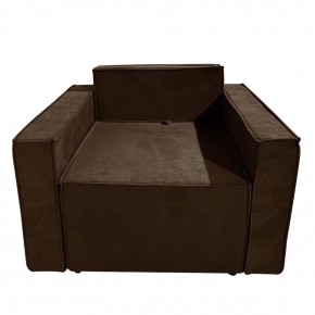Кресло-кровать Принц КК1-ВК (велюр коричневый) в Нягани - nyagan.ok-mebel.com | фото