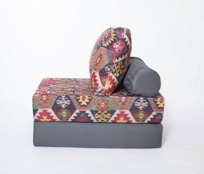 Кресло-кровать-пуф бескаркасное Прайм (мехико серый-графит) в Нягани - nyagan.ok-mebel.com | фото