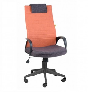 Кресло Квест HOME (Ткань КФ-28/КФ-13) оранжевый-сливовый в Нягани - nyagan.ok-mebel.com | фото