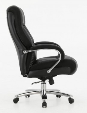Кресло офисное BRABIX PREMIUM "Bomer HD-007" (рециклированная кожа, хром, черное) 531939 в Нягани - nyagan.ok-mebel.com | фото 3