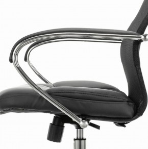 Кресло офисное BRABIX PREMIUM "Stalker EX-608 CH" (хром, ткань-сетка/кожзам, черное) 532091 в Нягани - nyagan.ok-mebel.com | фото 4