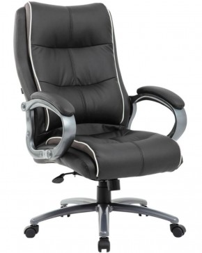Кресло офисное BRABIX PREMIUM "Strong HD-009" (экокожа черная, ткань серая) 531945 в Нягани - nyagan.ok-mebel.com | фото