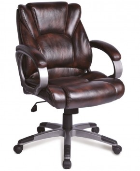 Кресло офисное BRABIX "Eldorado EX-504" (коричневое) 530875 в Нягани - nyagan.ok-mebel.com | фото 1