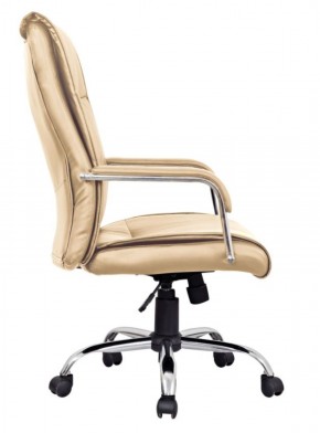 Кресло офисное BRABIX "Space EX-508" (экокожа, хром, бежевое) 531165 в Нягани - nyagan.ok-mebel.com | фото 3