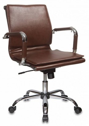 Кресло руководителя Бюрократ CH-993-LOW/BROWN коричневый в Нягани - nyagan.ok-mebel.com | фото