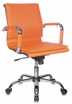 Кресло руководителя Бюрократ CH-993-LOW/ORANGE оранжевый в Нягани - nyagan.ok-mebel.com | фото