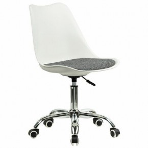 Кресло стул BRABIX "Eames MG-310 CH", хром, пластик белый, ткань серая, 532924 в Нягани - nyagan.ok-mebel.com | фото 2