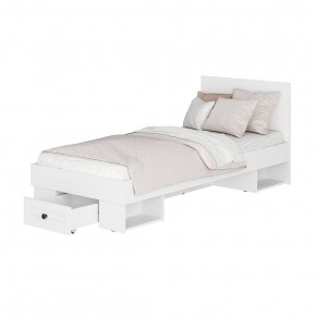 Кровать 0,9 Софт КР-01 (Белый/Эмаль белая F26) в Нягани - nyagan.ok-mebel.com | фото