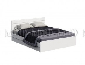 НЭНСИ NEW Кровать 1,4 м (Белый глянец холодный/Белый) в Нягани - nyagan.ok-mebel.com | фото 1