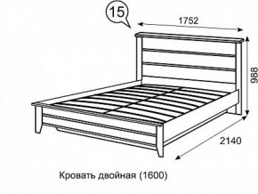 Кровать 1600 с ПМ София 15 в Нягани - nyagan.ok-mebel.com | фото 3