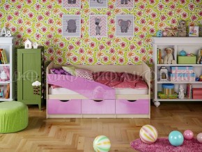 Кровать Бабочки (Сиреневый металлик) 1600 в Нягани - nyagan.ok-mebel.com | фото