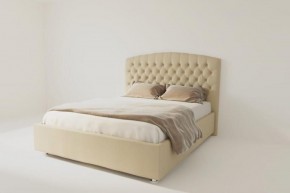 Кровать Берлин без основания 1600 (экокожа бежевая) в Нягани - nyagan.ok-mebel.com | фото
