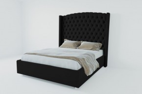 Кровать Берлин ЛЮКС с ПМ 1200 (экокожа кольт ч) в Нягани - nyagan.ok-mebel.com | фото 2