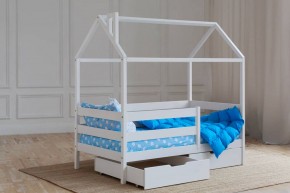 Кровать-домик 80*160 Белый в Нягани - nyagan.ok-mebel.com | фото 3