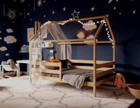 Кровать-домик 80*190 без покраски (без ящиков) в Нягани - nyagan.ok-mebel.com | фото