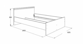 Кровать двойная Ольга-13 + 2-а выкатных ящика (1600) в Нягани - nyagan.ok-mebel.com | фото 3