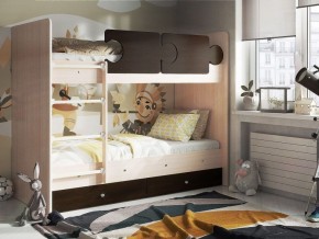 Кровать двухъярусная "Тетрис" (латы) с бортиками + ящики в Нягани - nyagan.ok-mebel.com | фото 2