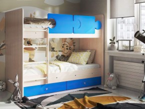 Кровать двухъярусная "Тетрис" (щиты) с бортиками + ящики в Нягани - nyagan.ok-mebel.com | фото 6