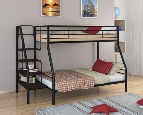 Кровать двухъярусная "Толедо-1" Черный/Венге в Нягани - nyagan.ok-mebel.com | фото