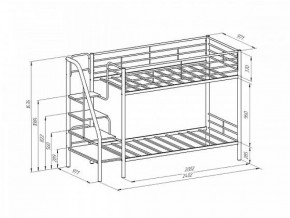 Кровать двухъярусная "Толедо" Коричневый/Венге в Нягани - nyagan.ok-mebel.com | фото 2