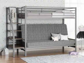 Кровать двухъярусная с диваном "Мадлен-3" (Серый/Серый) в Нягани - nyagan.ok-mebel.com | фото 1