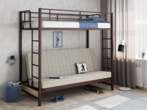 Кровать двухъярусная с диваном "Мадлен" (Коричневый/Бежевый) в Нягани - nyagan.ok-mebel.com | фото 1