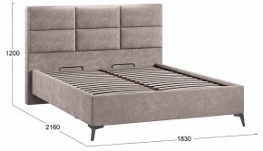 Кровать двуспальная Делана с ПМ Тип 1 в Нягани - nyagan.ok-mebel.com | фото 3