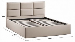 Кровать двуспальная Стелла с ПМ Тип 1 в Нягани - nyagan.ok-mebel.com | фото 3