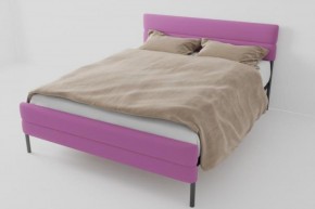 Кровать Горизонт Мини с ортопедическим основанием 800 (велюр розовый) в Нягани - nyagan.ok-mebel.com | фото 1