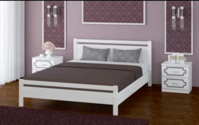 ВЕРОНИКА-1 Кровать из массива 1200 (Белый античный) в Нягани - nyagan.ok-mebel.com | фото