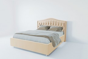 Кровать Калининград с ПМ 1200 (экокожа бежевая) в Нягани - nyagan.ok-mebel.com | фото