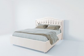 Кровать Калининград с ПМ 1800 (экокожа белая) в Нягани - nyagan.ok-mebel.com | фото 2
