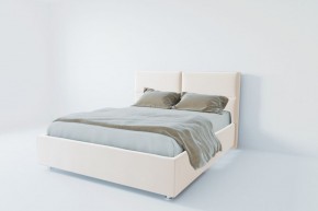 Кровать Корсика с ПМ 1400 (экокожа белая) в Нягани - nyagan.ok-mebel.com | фото 2