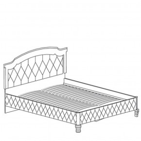 Кровать с обивкой №488 Марлен (1600) Кремовый белый в Нягани - nyagan.ok-mebel.com | фото 2
