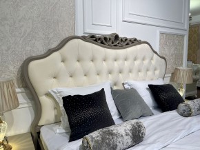 Кровать Мокко 1800 с мягким изголовьем + основание (серый камень) в Нягани - nyagan.ok-mebel.com | фото 2