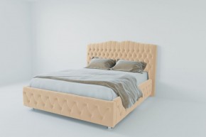 Кровать Нягань с ПМ 2000 (экокожа бежевая) в Нягани - nyagan.ok-mebel.com | фото 2