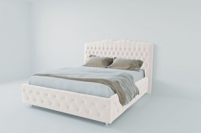 Кровать Нягань с ПМ 2000 (экокожа белая) в Нягани - nyagan.ok-mebel.com | фото 2