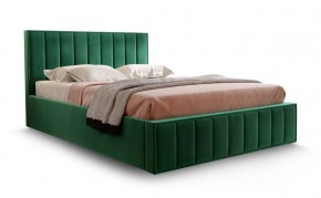 Кровать "Вена" 1400 СТАНДАРТ Вариант 1 Мора зеленый + бельевой ящик с кроватным основанием и подъемным механизмом в Нягани - nyagan.ok-mebel.com | фото