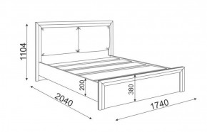 Кровать 1.6 Глэдис М31 с настилом и мягкой частью (ЯШС/Белый) в Нягани - nyagan.ok-mebel.com | фото 3