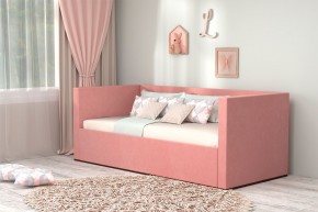 Кровать с ПМ (арт.030) (с/м 900*2000мм) (б/матр), ткань розовая в Нягани - nyagan.ok-mebel.com | фото