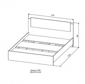 СОФИ СКР1600.1 Кровать 1600 в Нягани - nyagan.ok-mebel.com | фото 2