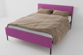 Кровать Стандарт Мини с ортопедическим основанием 800 (велюр розовый) в Нягани - nyagan.ok-mebel.com | фото