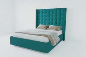 Кровать Венеция ЛЮКС с ПМ 1800 (велюр бирюзовый) в Нягани - nyagan.ok-mebel.com | фото 2