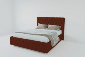 Кровать Версаль 800 без основания (велюр бордовый) в Нягани - nyagan.ok-mebel.com | фото