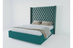 Кровать Версаль ЛЮКС с ПМ 1200 (велюр бирюзовый) в Нягани - nyagan.ok-mebel.com | фото