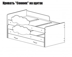 Кровать выкатная Соник (800*1900) в Нягани - nyagan.ok-mebel.com | фото 2