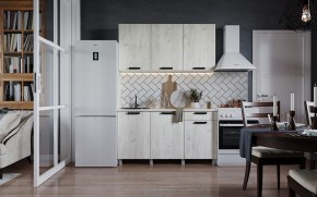 Кухня ДИОР 1500 (Белый/Дуб Крафт белый) в Нягани - nyagan.ok-mebel.com | фото